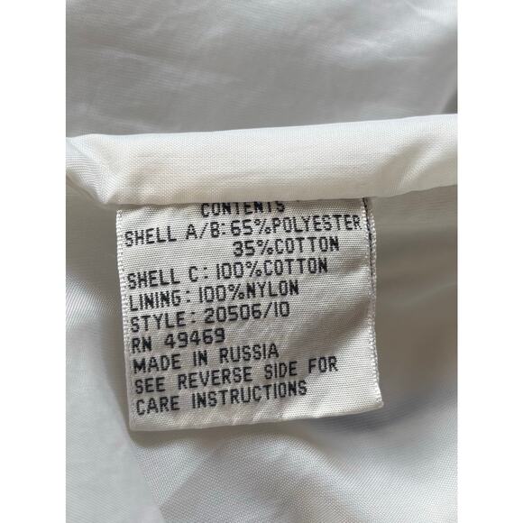 Mulberry Street Vintage 80's Nautical Striped Front Zip Hooded Jacket Size M - Picture 11 of 11